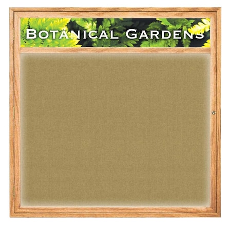 United Visual Products Open Faced Traditional Corkboard, 36x24" UV641A-BRONZE-DBURGU